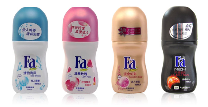 Desodorante roll-on en botella de plástico para Fa de Taixing KK Plastic