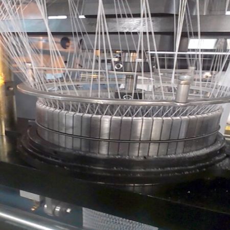Cylindre sur la machine à tricoter des filets