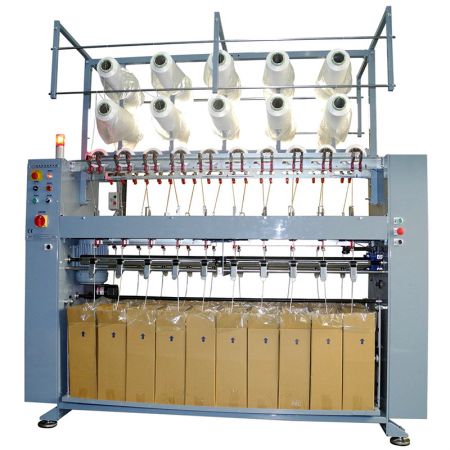 High Speed 20 Head Needle Cylinder Knitting Machine for Elastic Ear Loop Cord - DAHU high speed 20 head needle cylinder knitting machine for elastic ear loop cord