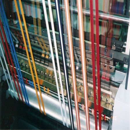 Sample on Double Needle Bed Warp Knitting Machines