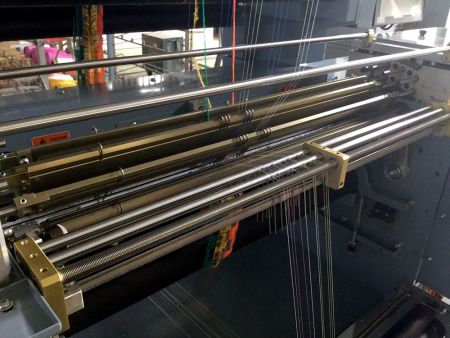 The product made by High-speed compound needle & two supporter bar automatic 30-inch crochet knitting machine