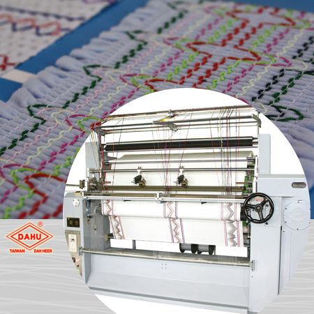 Wide Width Embroidery Crochet Knitting Machines - DAHU Wide Width Embroidery crochet knitting machine