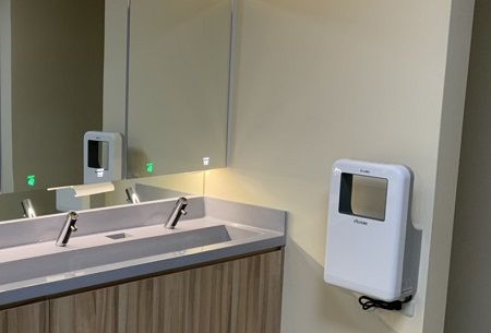 EcoMo hogesnelheidshanddroger in het expositiecentrum Taipei Nangang