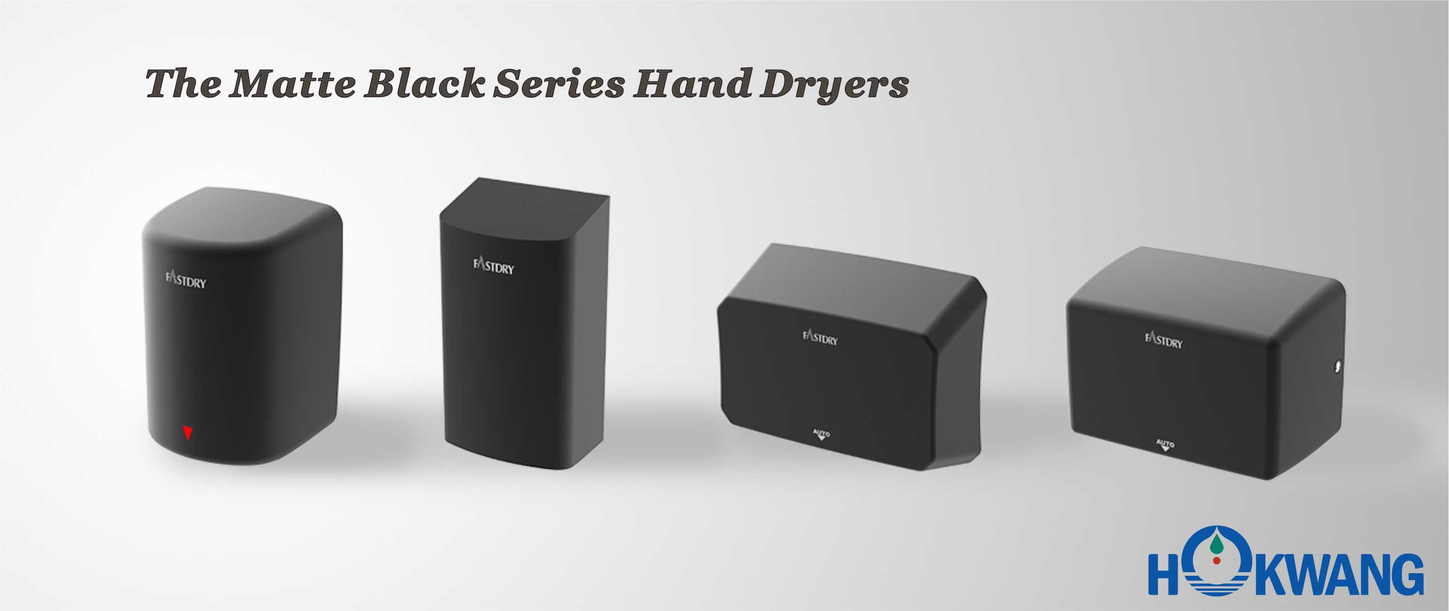 o secador de mãos da Série Matte Black