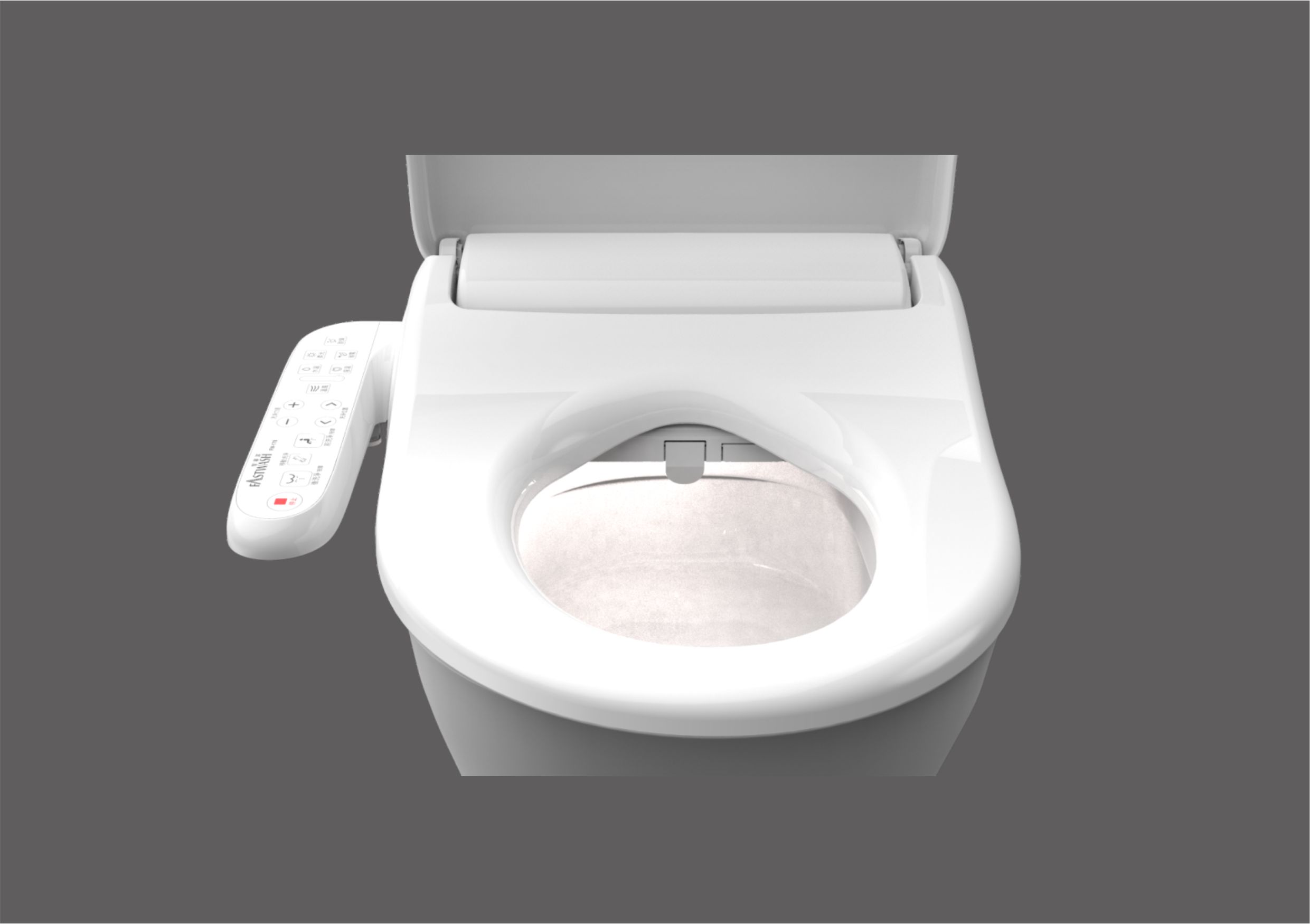 ميزات سهلة الاستخدام لمقعد المرحاض الذكي