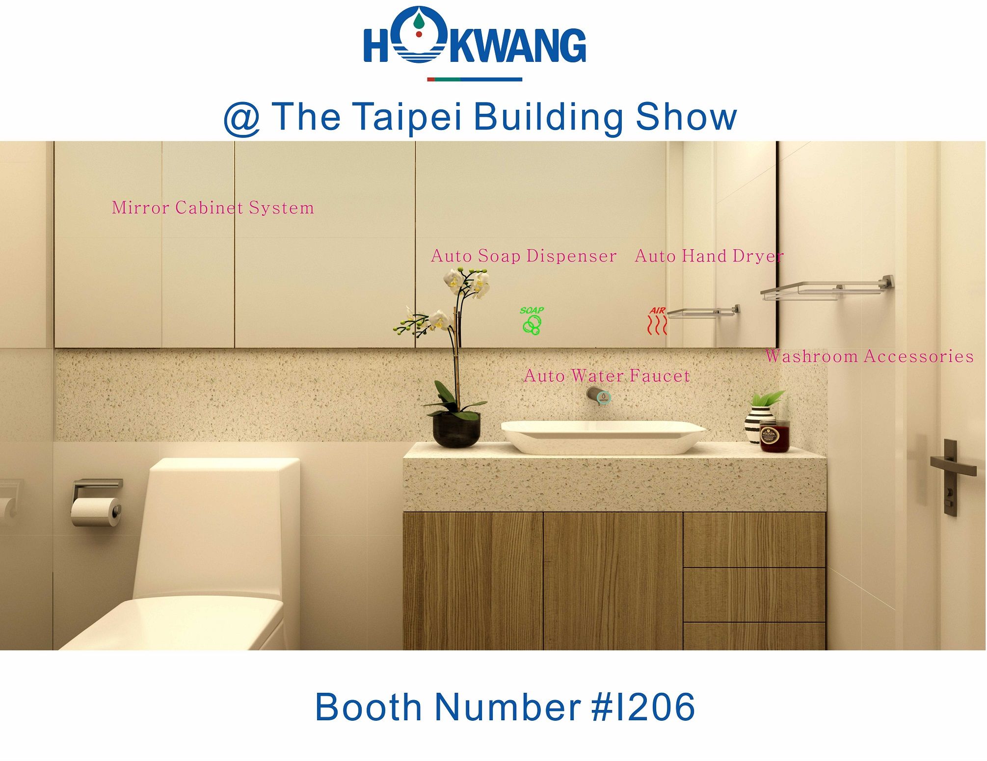 Hokwang will take part in the Taipei Building Show 2018
