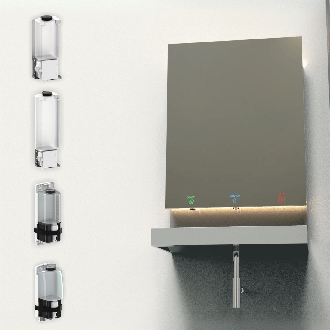 Hokwang provides all types of behind-the-mirror auto soap dispensers for selection