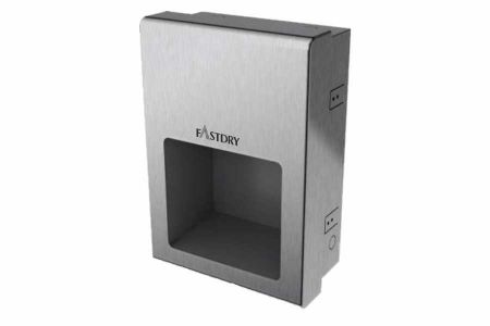 Secador de manos compacto de acero inoxidable semiempotrado - Secador de manos compacto de acero inoxidable semiempotrado EcoFast(SR) 1000W