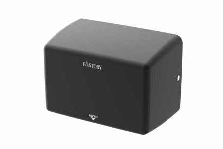 Secador de manos compacto negro mate - Secador de manos compacto negro EcoFast01B de 1000W