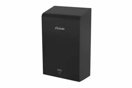 Secador de manos de acero inoxidable negro con filtro HEPA compatible con ADA - Secador de manos higiénico negro EcoHygiene01B compatible con ADA