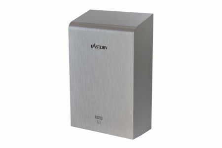 Secador de manos ADA de acero inoxidable satinado con filtro HEPA - Secador de manos de acero inoxidable satinado higiénico EcoHygiene05 conforme a la ADA