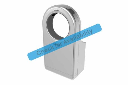 Silver Wheelchair Friendly Round-Shaped HEPA Hand Dryer - EcoMo22 1600W Silver Wheelchair Friendly Round-Shaped Jet Hand Dryer