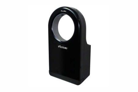 Black Wheelchair Friendly Round-Shaped HEPA Hand Dryer - EcoMo24 1600W Black Wheelchair Friendly Round-Shaped Jet Hand Dryer