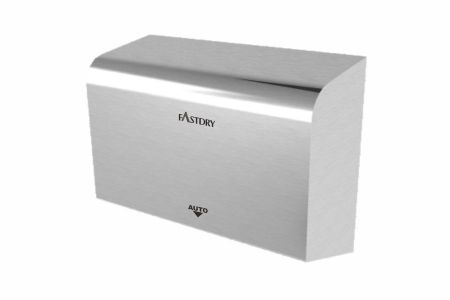 Heldere Roestvrijstalen ADA Dunne Handdroger - EcoSlenderSA06 ADA-conforme 1000W Heldere Roestvrijstalen Dunne Handdroger