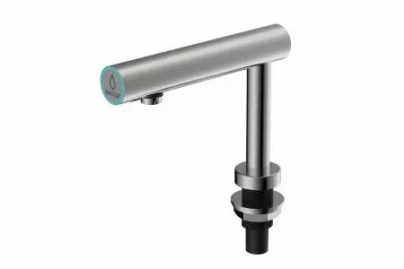 Satin Stainless Steel Deck Mounted Auto Faucet