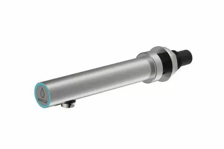 Satin Stainless Steel Wall Mounted Auto Faucet - EcoTap-W FA01 Auto Faucet-Stainless Steel