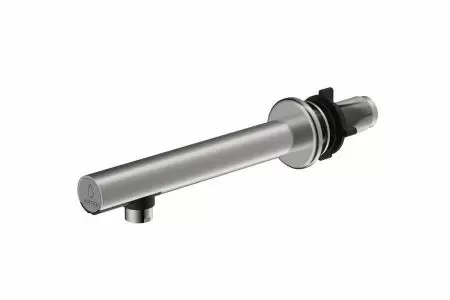 Satin Stainless Steel Wall Mounted Slim Auto Faucet - EcoTap-W FA02 Auto Faucet-Stainless Steel