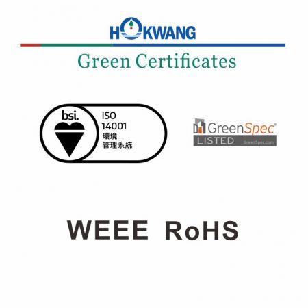Certificato verde dell'asciugamani Hokwang