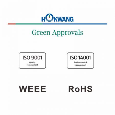 Certificato verde degli asciugamani per le mani Hokwang