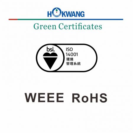 Certyfikat ekologiczny suszarki do rąk Hokwang