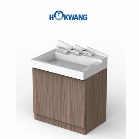Peninsula Hand Wash Station with cabinet