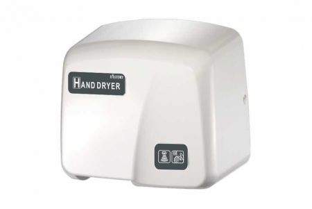 Biely automatický sušič rúk z ABS plastu 1800W - 1800PA Biely plastový fén na ruky s automatickým spínačom 1800W