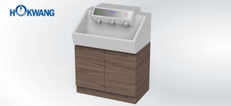 Station de lavage des mains automatique - sèche-mains InnoWash, distributeur de savon et robinet - Sèche-mains InnoWash, distributeur automatique de savon et robinet d'eau automatique