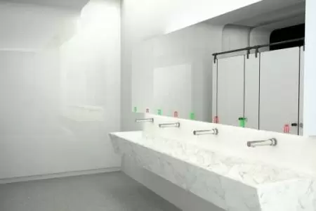 Trạm rửa tay tự động với máy sấy tay, máy phun xà phòng và vòi nước