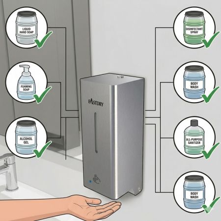 ¿Qué tipo de jabones puedo usar en su dispensador de jabón?