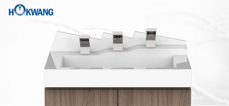 Auto Hand Wash Station - Peninsula hand dryer, soap dispenser, and faucet - Peninsula hand dryer, auto soap dispenser, and auto water faucet