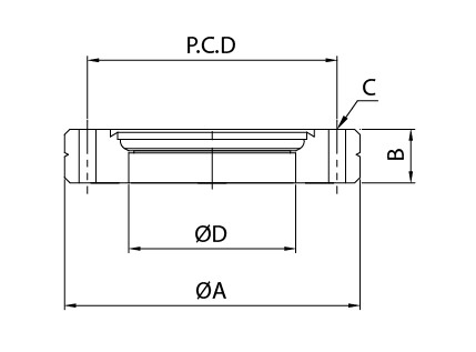 CF Boret Blank Flange