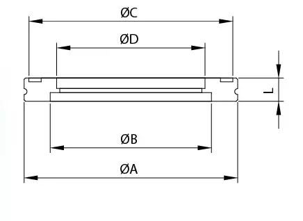Flange cega perfurada ISO
