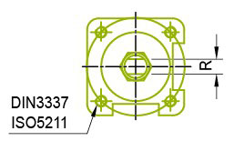 Sanitetskugleventil til fødevare- og kemikaliebrug med ISO-monteringsplade
