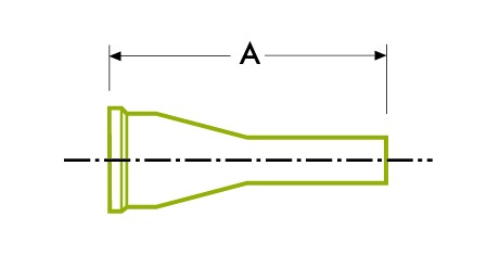 Higiēnas skavas savienojums: caurules metināšanas koncentriskais reduktors / ekscentriskais reduktors - DT26