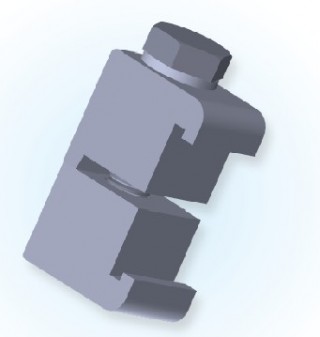 ISO dupla zidna stezaljka (Al) ISO