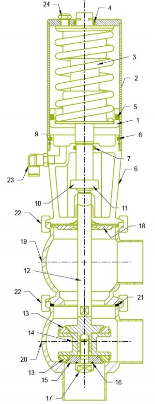 Originální dvousedlový ventil Originální dvousedlový ventil