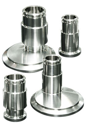 non-central angle stub flange