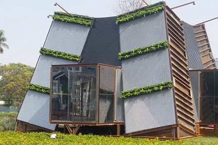 New techniques and innovative applications of expanded metal mesh make buildings unique