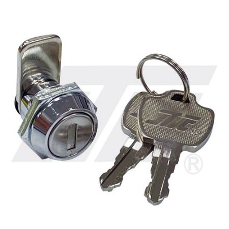 16mm Cam Lock with Flat Key for Express Box - 16mm mid-size flat key cam lock