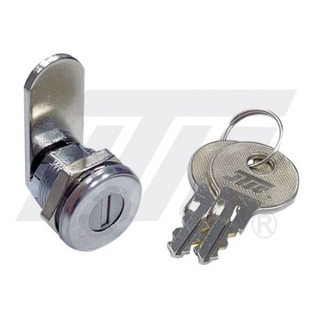 19mm Cam Lock with Dust Shutter - 19mm large-size cam lock with flat key