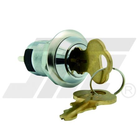 S203B S203BM 19mm switch lock with double bitted flat key & tubular terminals.