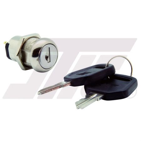 19mm Anti-vibration Function Switch Lock with Flat Key - 19mm large size switch lock with flat key