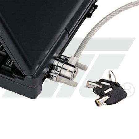 Sicherheitsschloss für Notebook-Computer mit RS-232-/VGA-Anschluss - Notebook-Sicherheitsschloss für den Anschluss-Port