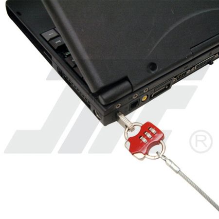 Notebook-Kabelschloss speziell für Kensington-Lock-Öffnung - Vorhängeschloss speziell für Notebooks, doppelt geschlungen mit Kabel