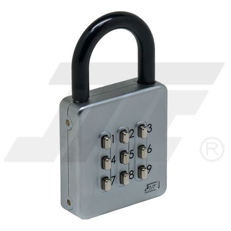密码按键式置物柜挂锁 - 坚固耐刮不用钥匙按键式密码挂锁