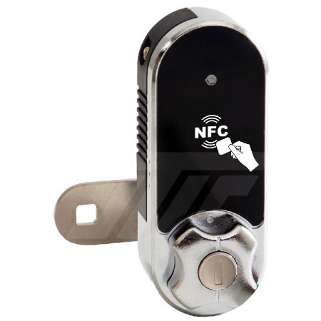 刷卡+ 钥匙控制双功能智能NFC柜锁 - 刷卡+ 钥匙控制双功能智能NFC柜锁