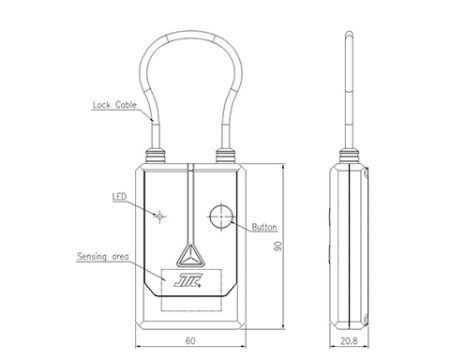 iT805N wire alarm lock Spec.