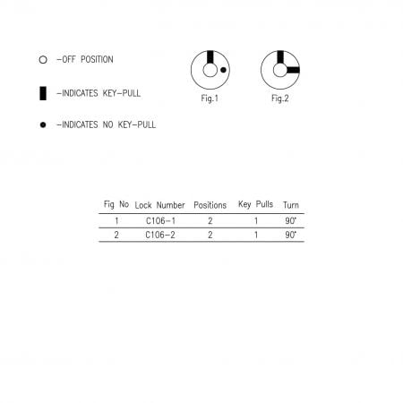 C106 cam lock SPEC.