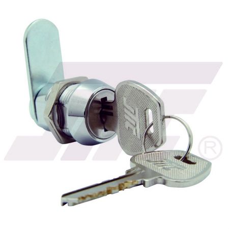 19mm Diameter High Security Cam Lock with 10,000 Key Combinations - 19mm high security cam lock with flat key