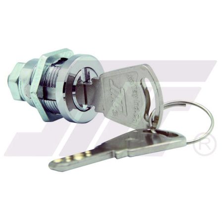 16mm外径高安全性锁(含双边铣齿铜卡巴钥匙) - 16mm外径7pin含双边铣齿铜卡巴钥匙高安全性锁